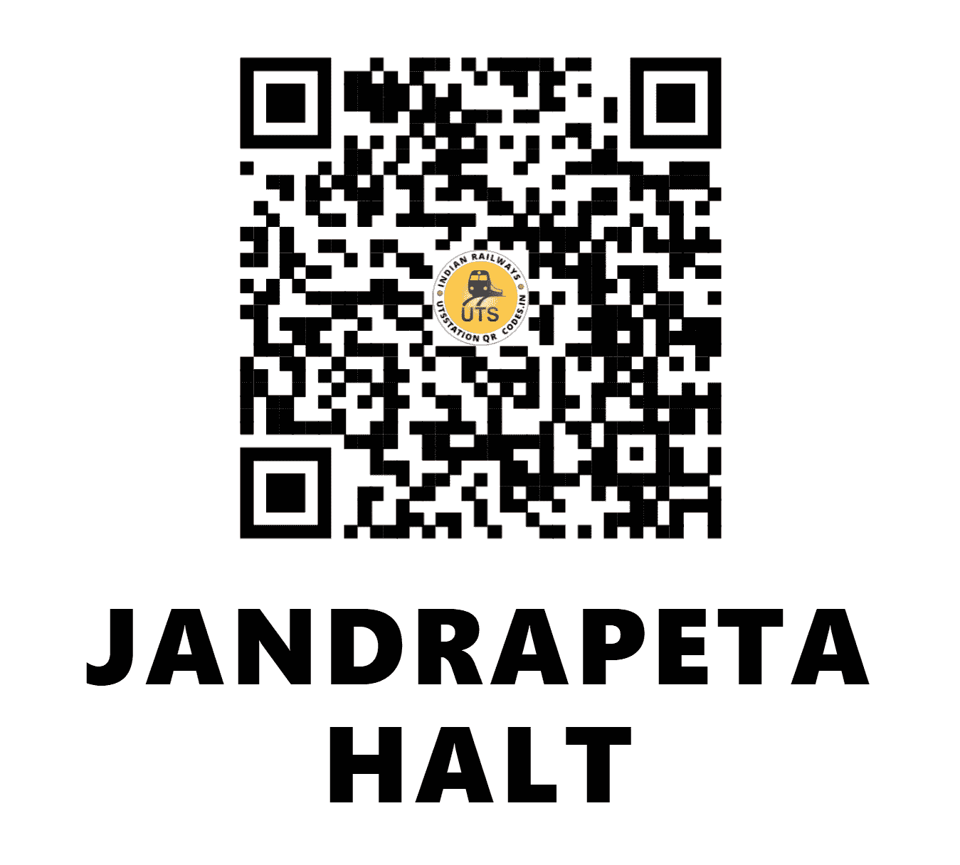 UTS QR Code for JANDRAPETA HALT - JAQ (SC - ANDHRA PRADESH)